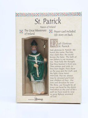 2008 St Patrick Figurine Boxed Patron of Ireland Catholic Statue